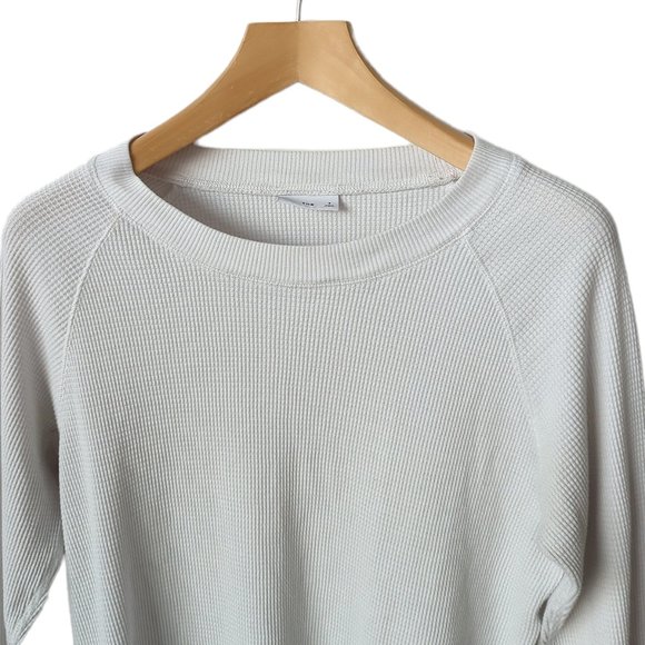 Aritzia TNA Andrews Waffle Longsleeve Thermal Crew-Neck Shirt - Picture 5 of 6